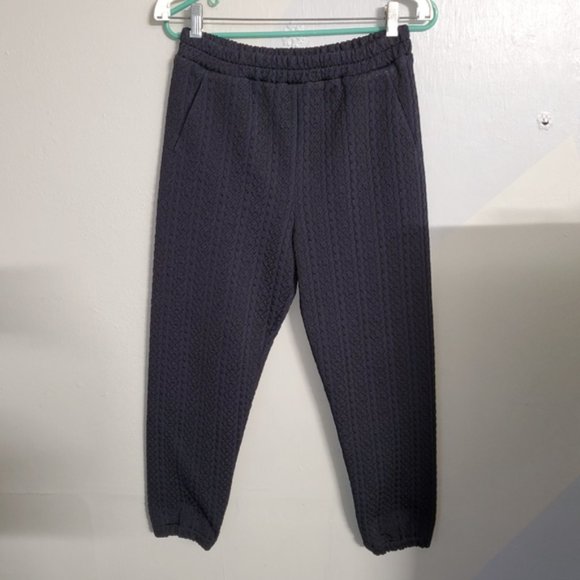 New 3.1 Phillip Lim jacquard textured high waisted ankle cropped jogger pants - Picture 3 of 7
